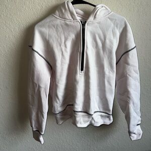White Half-Zip Men's Sweater